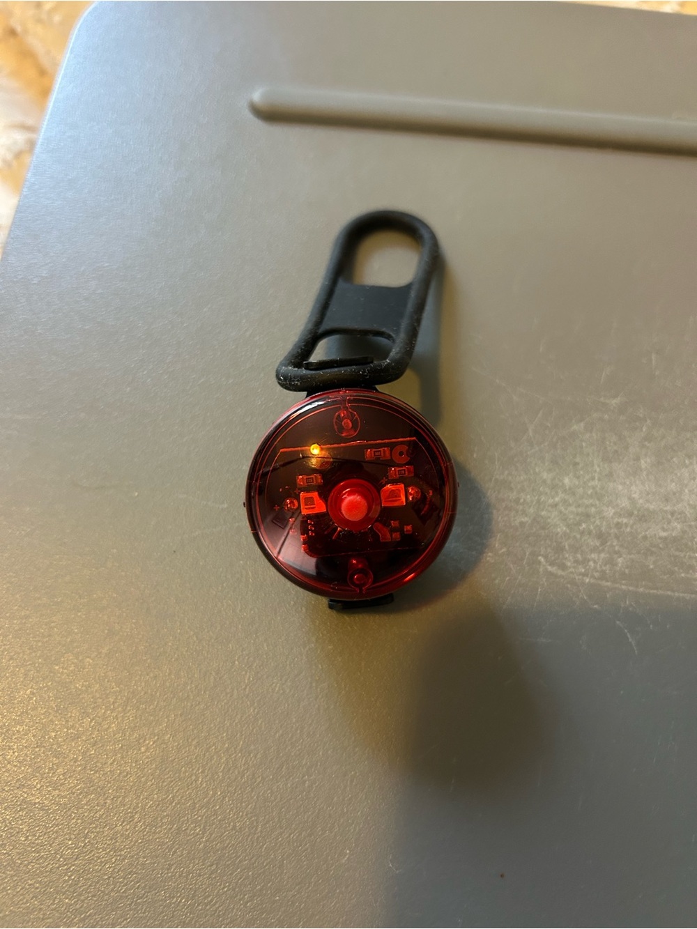 Small Red Clip-On LED Safety Light